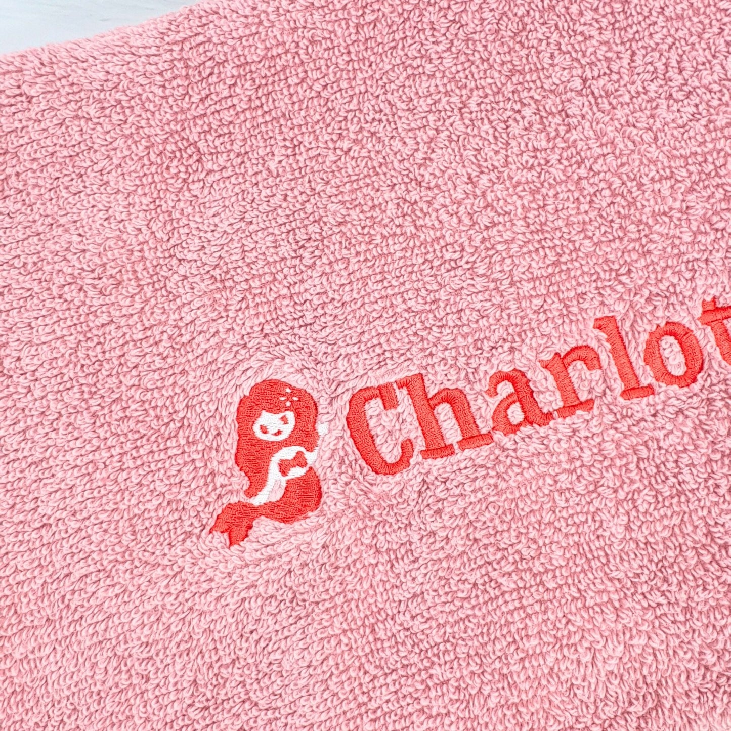 Personalised Embroidered Bath Towel for Kids - Mermaid